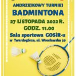 Andrzejkowy Turniej Badmintona.