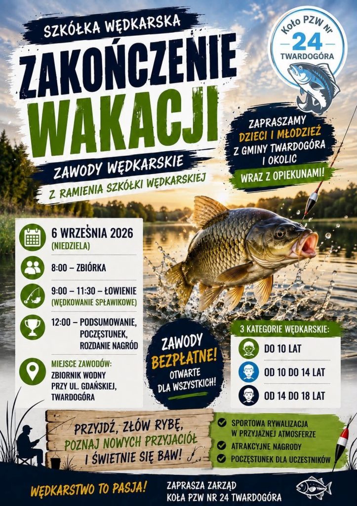Zawody wędkarskie.