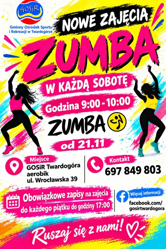 Nowe zajęcia ZUMBY.